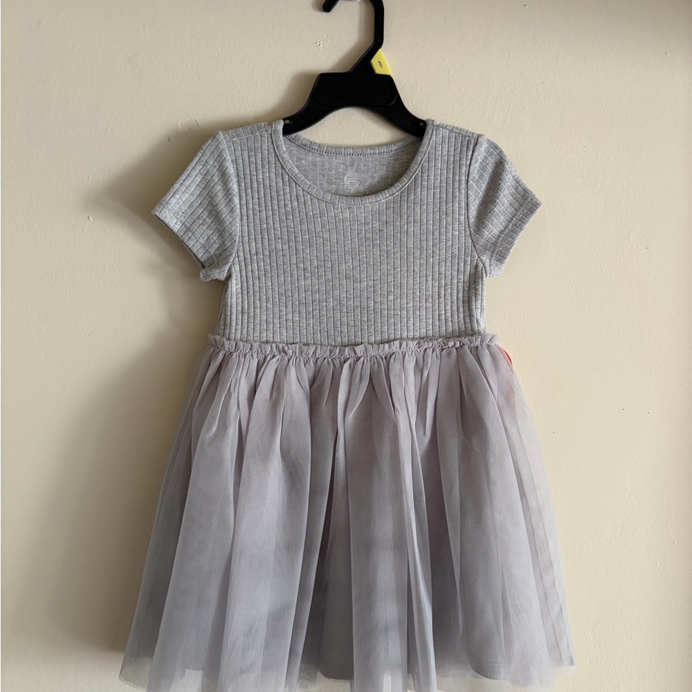 Wonder Nation Gray Tulle Kids Dress